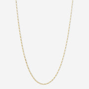 NUDE SHIMMER - 18ct gold, 17" medium shimmer necklace
