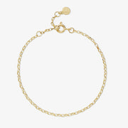 18ct gold belcher chain bracelet