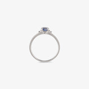 Dinny Hall 18ct white gold Kassia blue sapphire and diamond ring