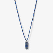 The Alkemistry 18ct yellow gold and lapis point necklace