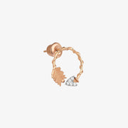 Kismet by Milka 14ct rose gold and diamond arrow stud (single)