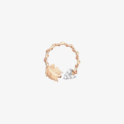 Kismet by Milka 14ct rose gold and diamond arrow stud (single)