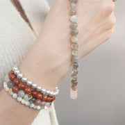 The Alkemistry 18ct yellow gold and rainbow moonstone ombre bracelet