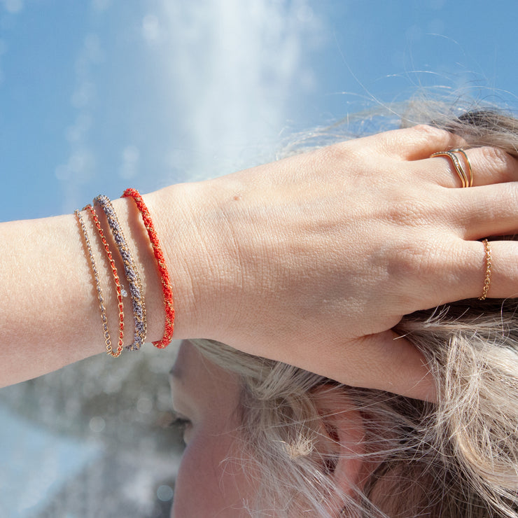 The Alkemistry 18ct yellow gold and grey Vianna bracelet