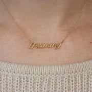 It's Mummy - 18ct gold, Large Mummy necklace