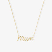 It's Mummy - 18ct gold, Large Mum necklace