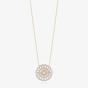 DANA REBECCA - 14CT GOLD, AVA BEA DIAMOND MEDALLION NECKLACE