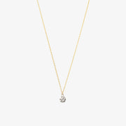 ARIA - 18CT GOLD, 0.23CT DRILLED DIAMOND NECKLACE