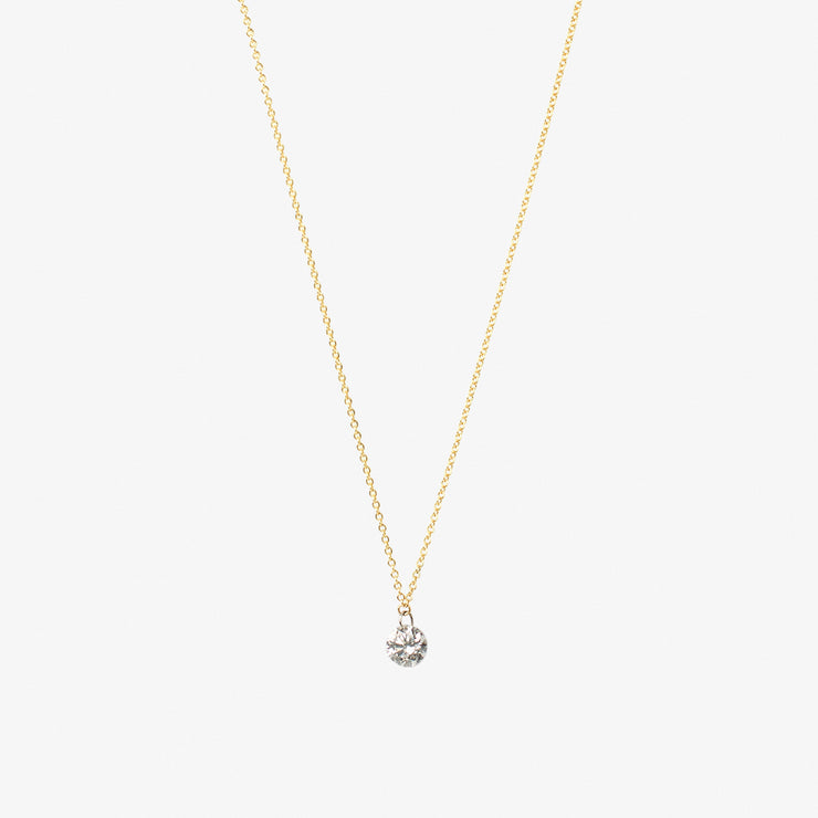 ARIA - 18CT GOLD, 0.23CT DRILLED DIAMOND NECKLACE