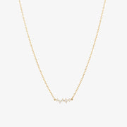 Ruifier 18ct yellow gold Scintilla Alpha Ray 5 diamond chain necklace