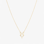Ruifier 18ct yellow gold scintilla year of the rabbit necklace