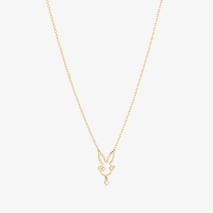 Ruifier 18ct yellow gold scintilla year of the rabbit necklace