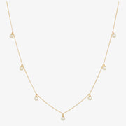 Ruifier 18ct yellow gold Morning Dew Mist necklace
