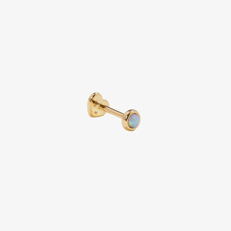 Pamela Love 14ct yellow gold and opal piercing stud (single)