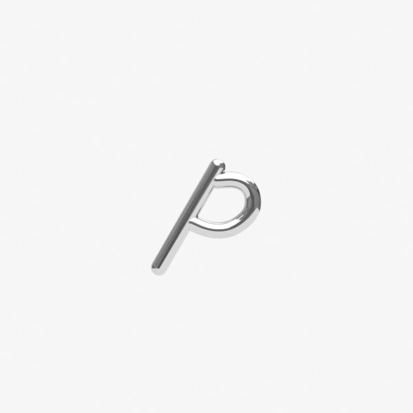 LOVE LETTER - 18ct gold, Initial stud (single)