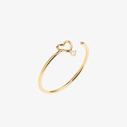 Ruifier 18ct yellow gold scintilla amore diamond heart ring