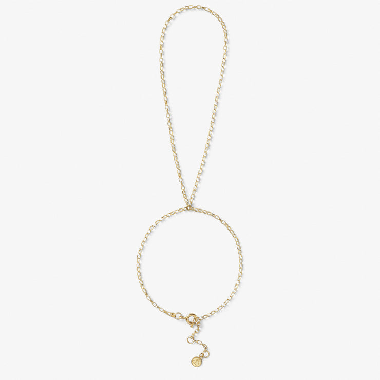 NUDE SHIMMER - 18ct gold, medium shimmer double hand bracelet