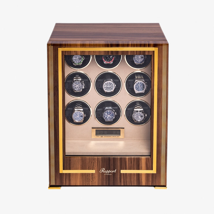 Rapport Paramount nine watch winder - walnut