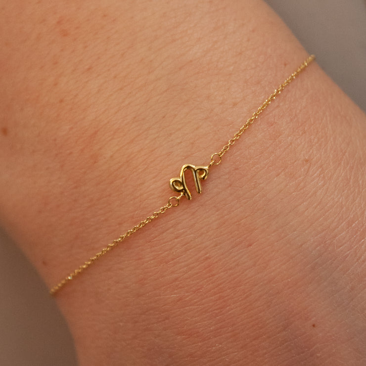 ZODIAC - 18ct gold, star sign chain bracelet