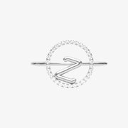 The Alkemistry 18ct white gold and pave diamond Love Letter initial ring