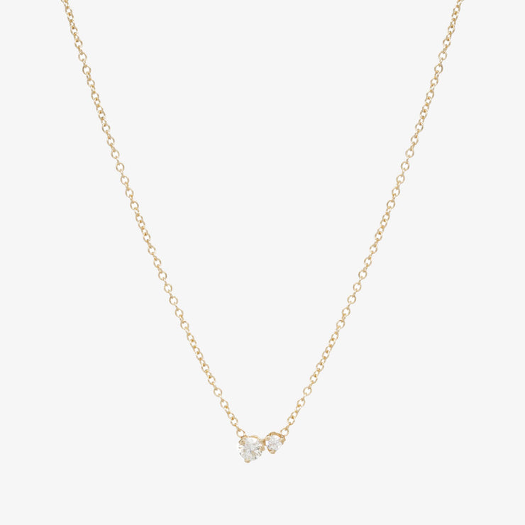 Zoe Chicco 14ct gold and diamond pendant