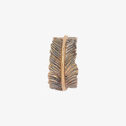 Kismet by Milka 14ct rose gold plain feather cuff (single)
