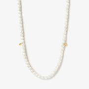 Cinta - 18ct gold, Mother of pearl bead necklace