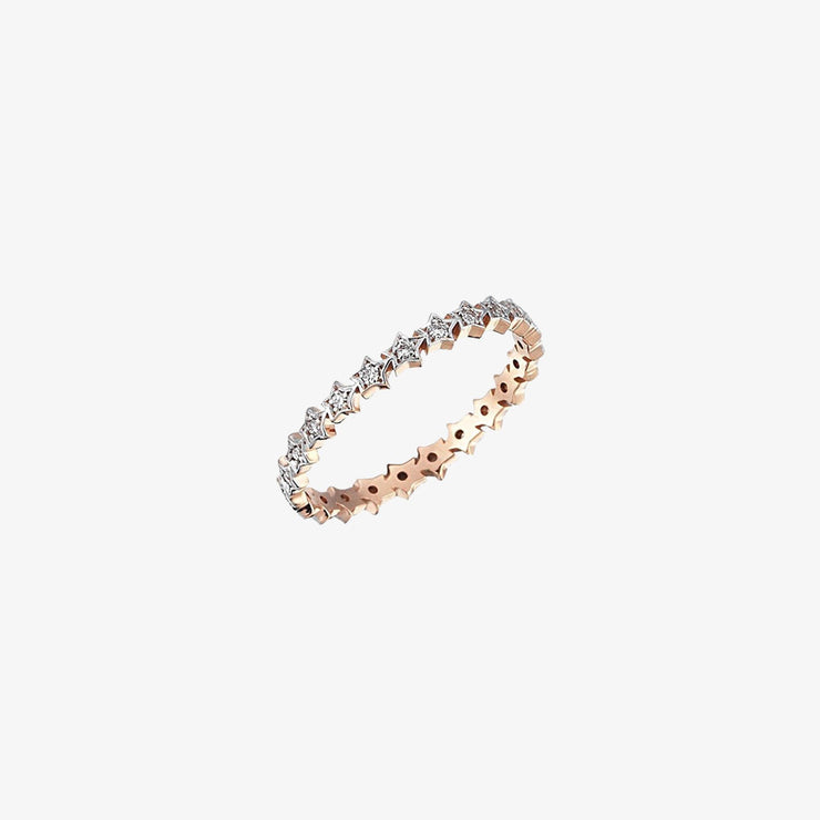 Kismet by Milka 14ct rose gold and diamond multi star ring