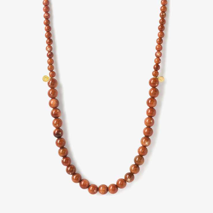 The Alkemistry 18ct yellow gold and goldstone necklace