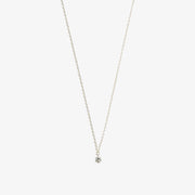 ARIA - 18ct gold, 0.08ct drilled diamond necklace