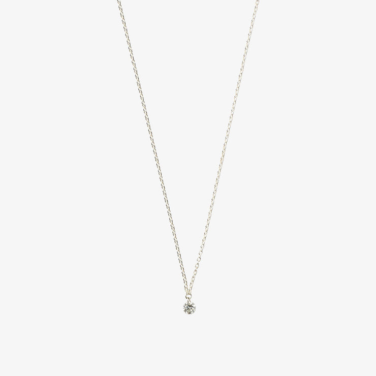 ARIA - 18ct gold, 0.08ct drilled diamond necklace