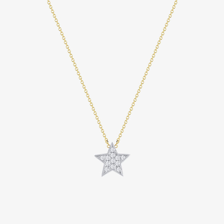 Dana Rebecca 14ct gold and diamond Julianne Himiko star necklace