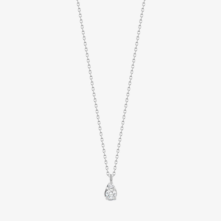 DANA REBECCA - 14CT GOLD, DIAMOND PETITE TEARDROP NECKLACE