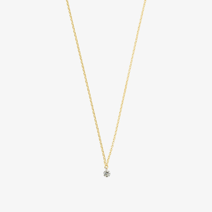 ARIA - 18ct gold, 0.08ct drilled diamond necklace