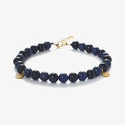 The Alkemistry 18ct yellow gold Lapis and blue goldstone Cinta bracelet
