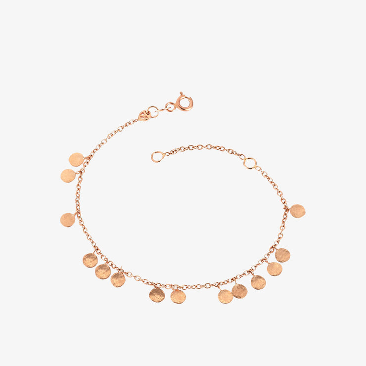 Kismet by Milka 14ct rose gold dangle circles bracelet