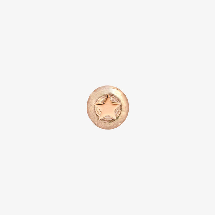 Kismet by Milka 14ct rose gold mini star earrings