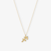 ZODIAC - 18ct gold, star sign chain pendant necklace