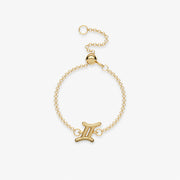 ZODIAC - 18ct gold, star sign chain adjuster ring